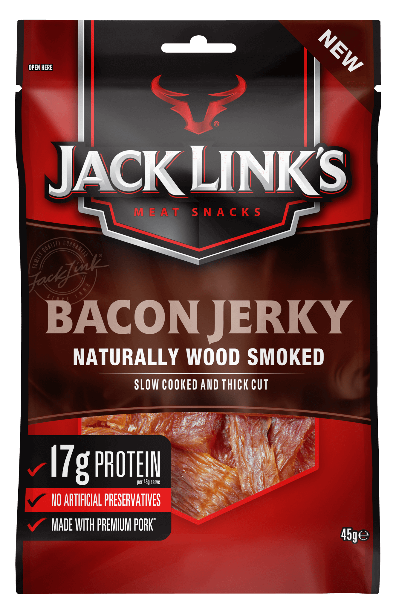 3D Pack 45g Jerky Bacon 2685
